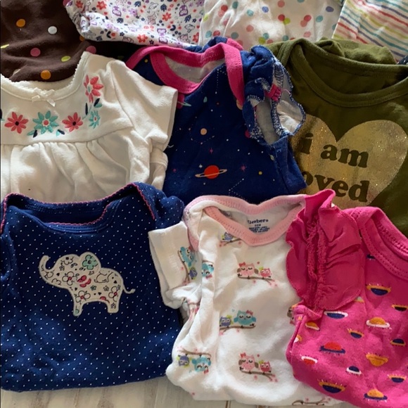 NB , 0-3 month girls onesie lot of 14! - Picture 6 of 6